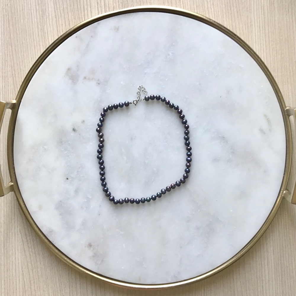 Modern vintage Blue Hue Choker Necklace